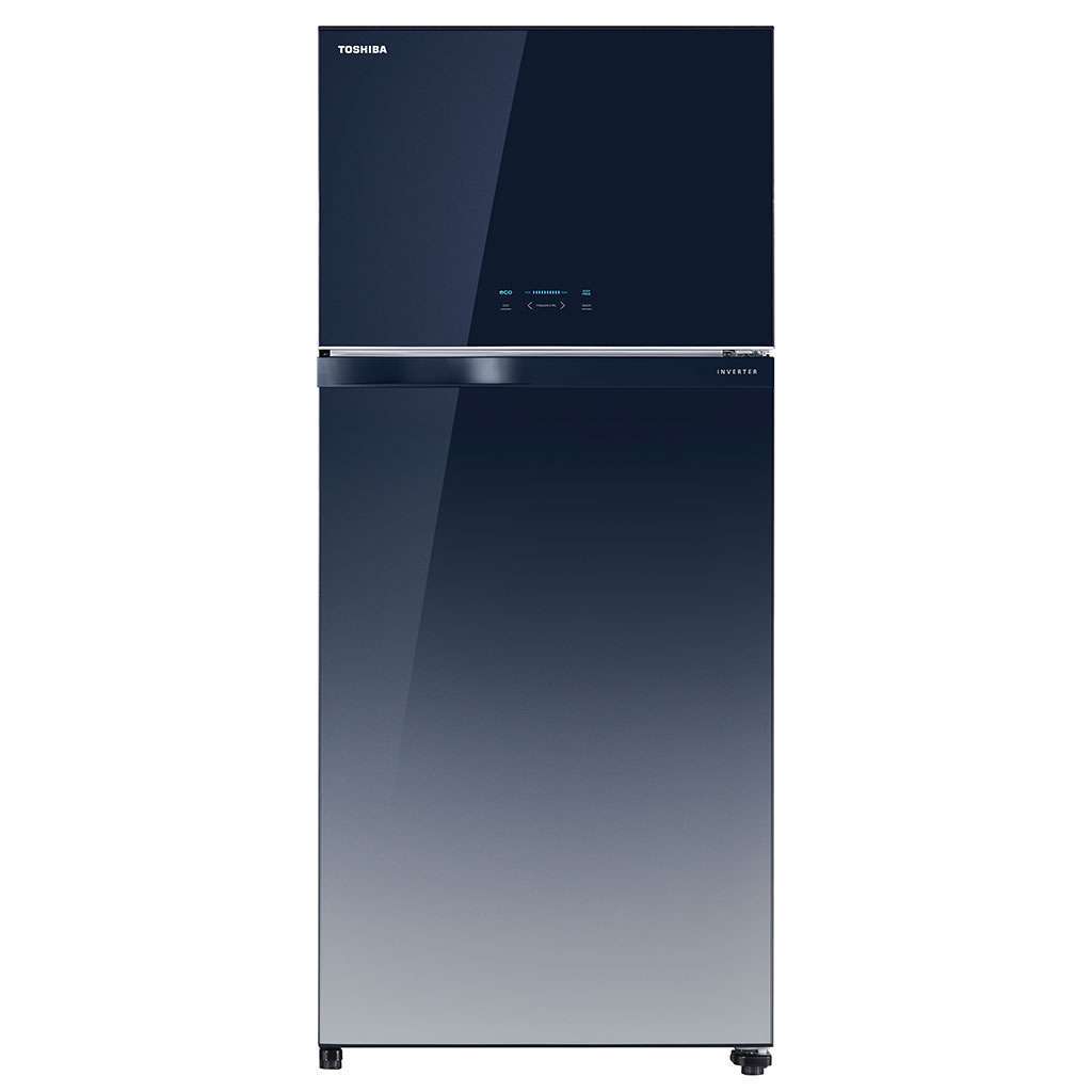 Toshiba 661l Double Door Refrigerator Gradation Blue Glass Finish GR-AG66INA(GG) Banner 1