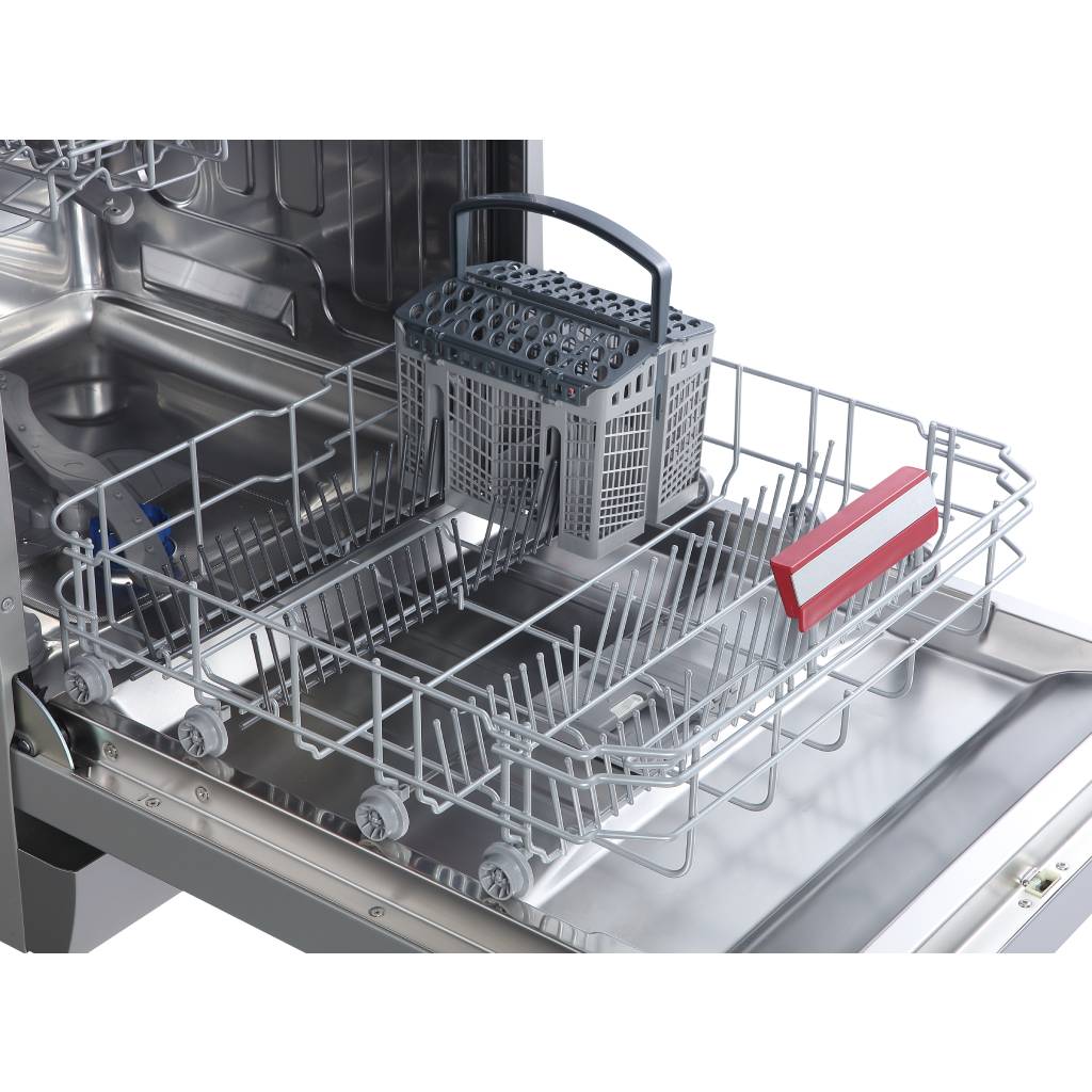 TOSHIBA DISHWASHER, 14 PLACE SETTING WITH 6 WASH PROGRAMME, LOADED HEIGHT ADJUSTABLE UPPER RACK WITH SLIDABLE TRAY