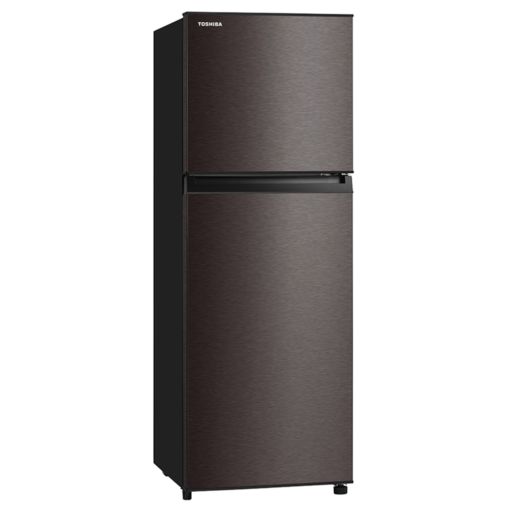 TOSHIBA 252L DOUBLE DOOR REFRIGERATOR SATIN GREY