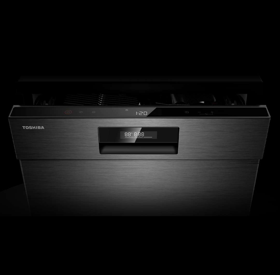 Toshiba Free Standing Dishwasher | 8 Programs | Model- DW-15F3ME(BS)