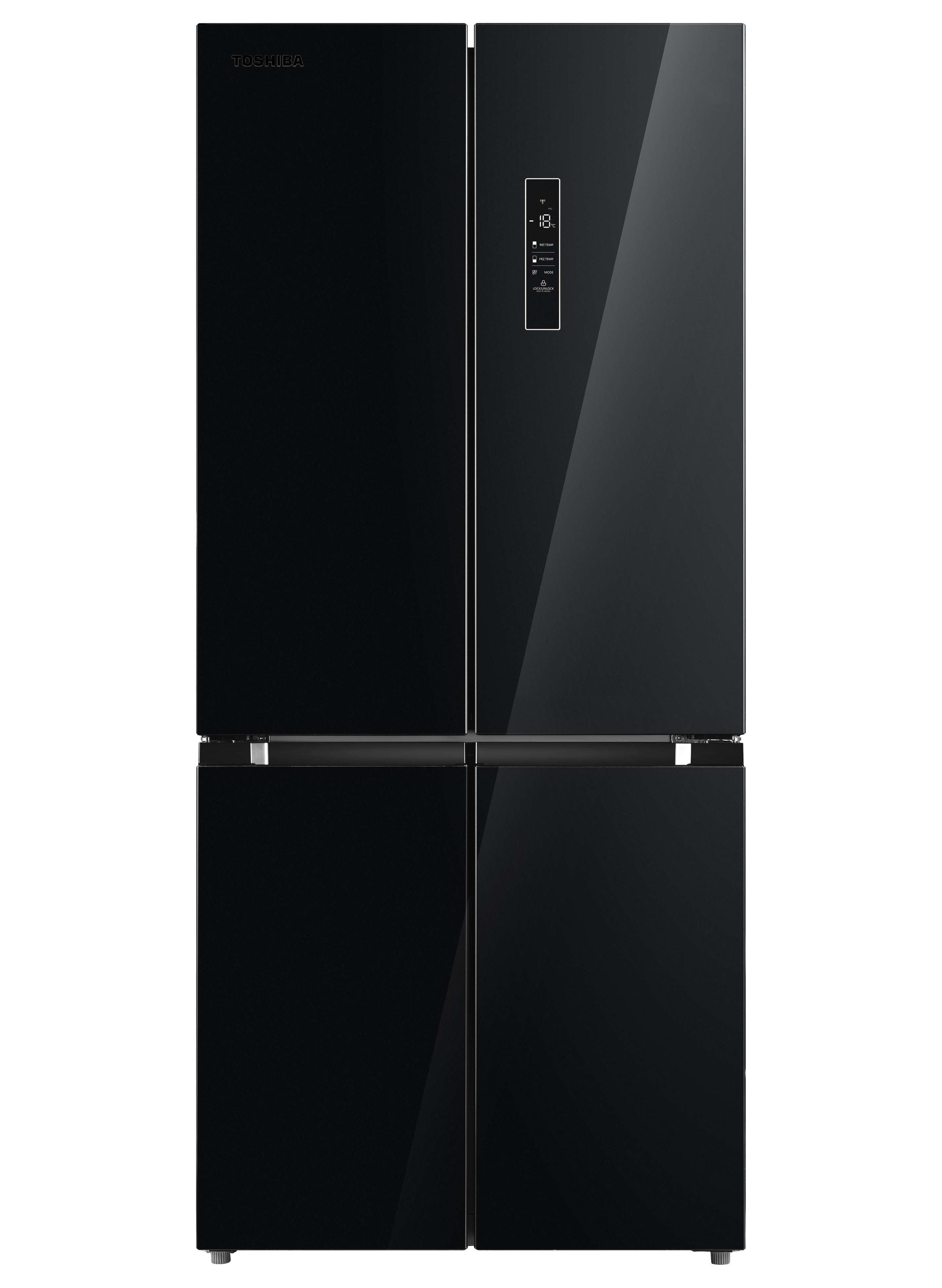 Black Glass Refrigerator