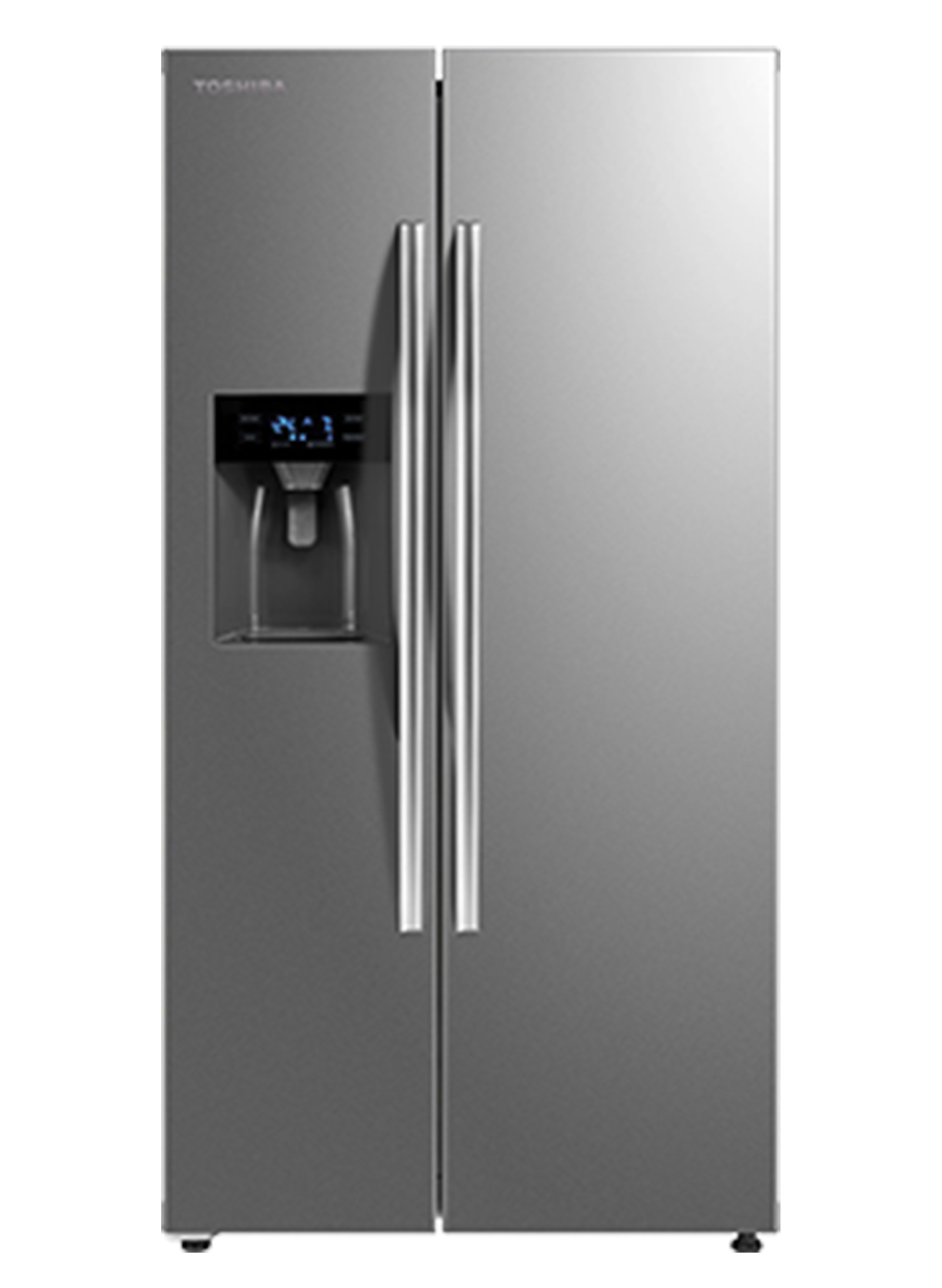 Side By Side Refrigerator 584L Silver