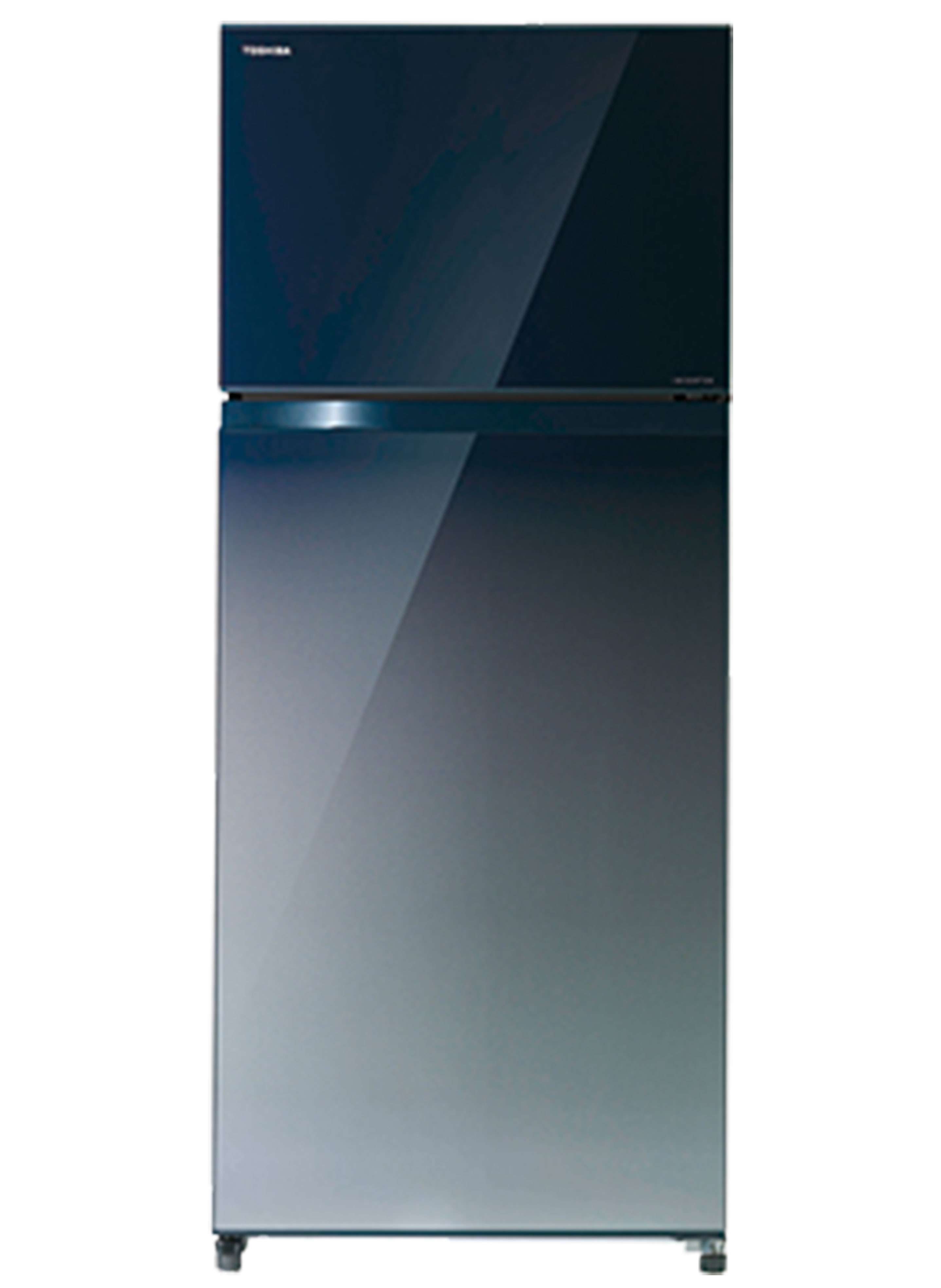Glass Door Refrigerator Gradient Blue