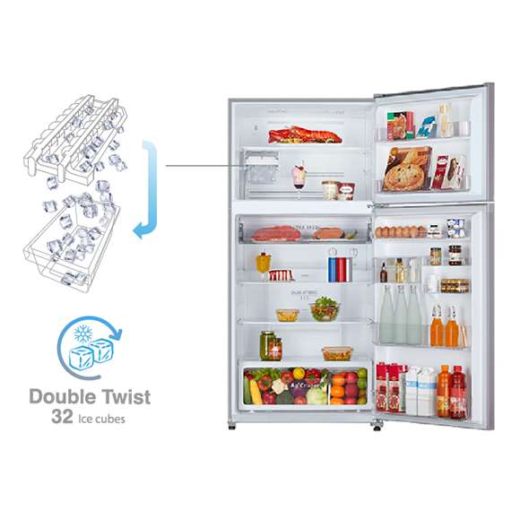 ICE TWIST TOSHIBA Refrigerator 554 Liters A++ - White GR-A720(W)