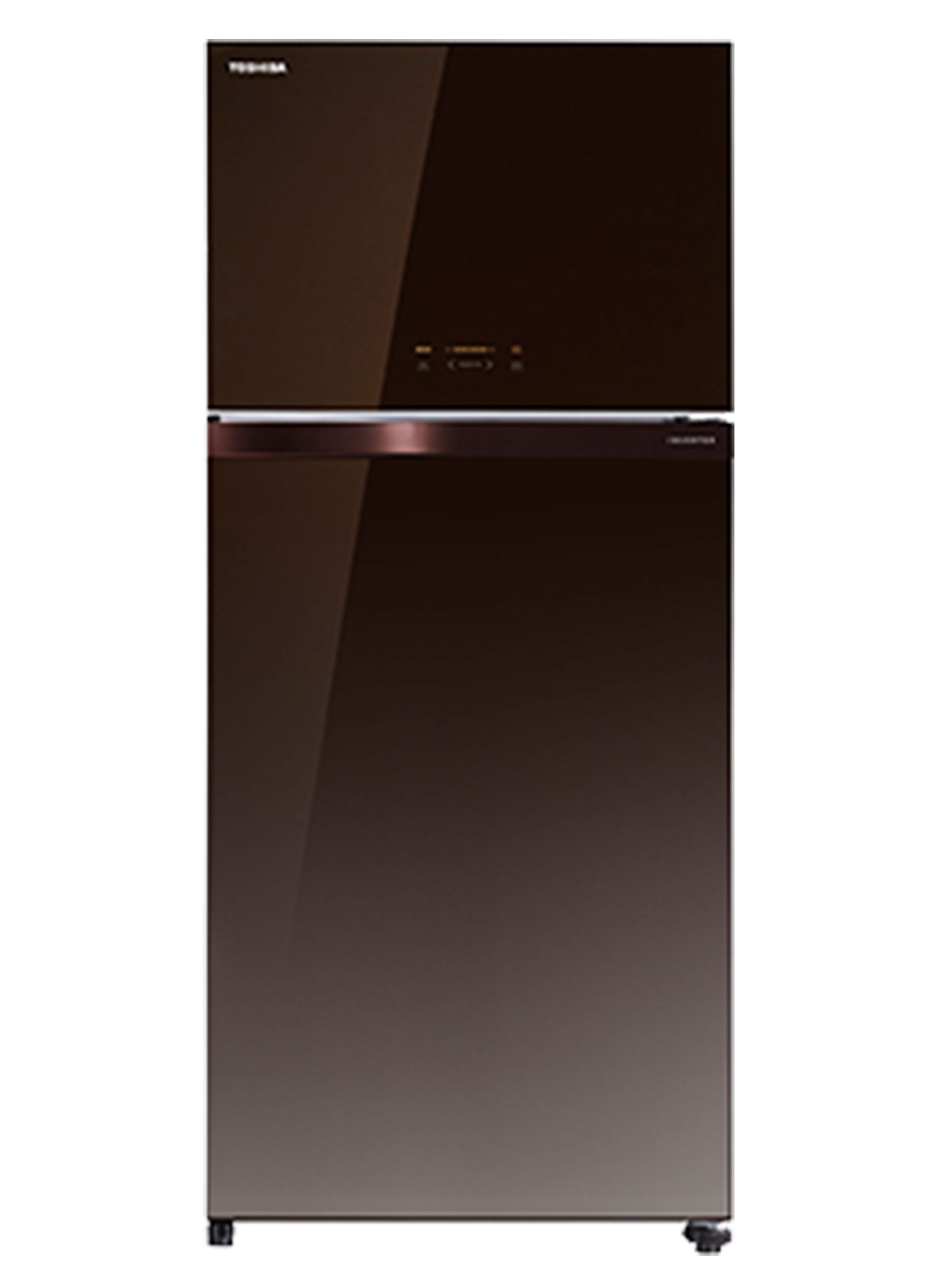 Glass Door Refrigerator 608L Gradient Brown
