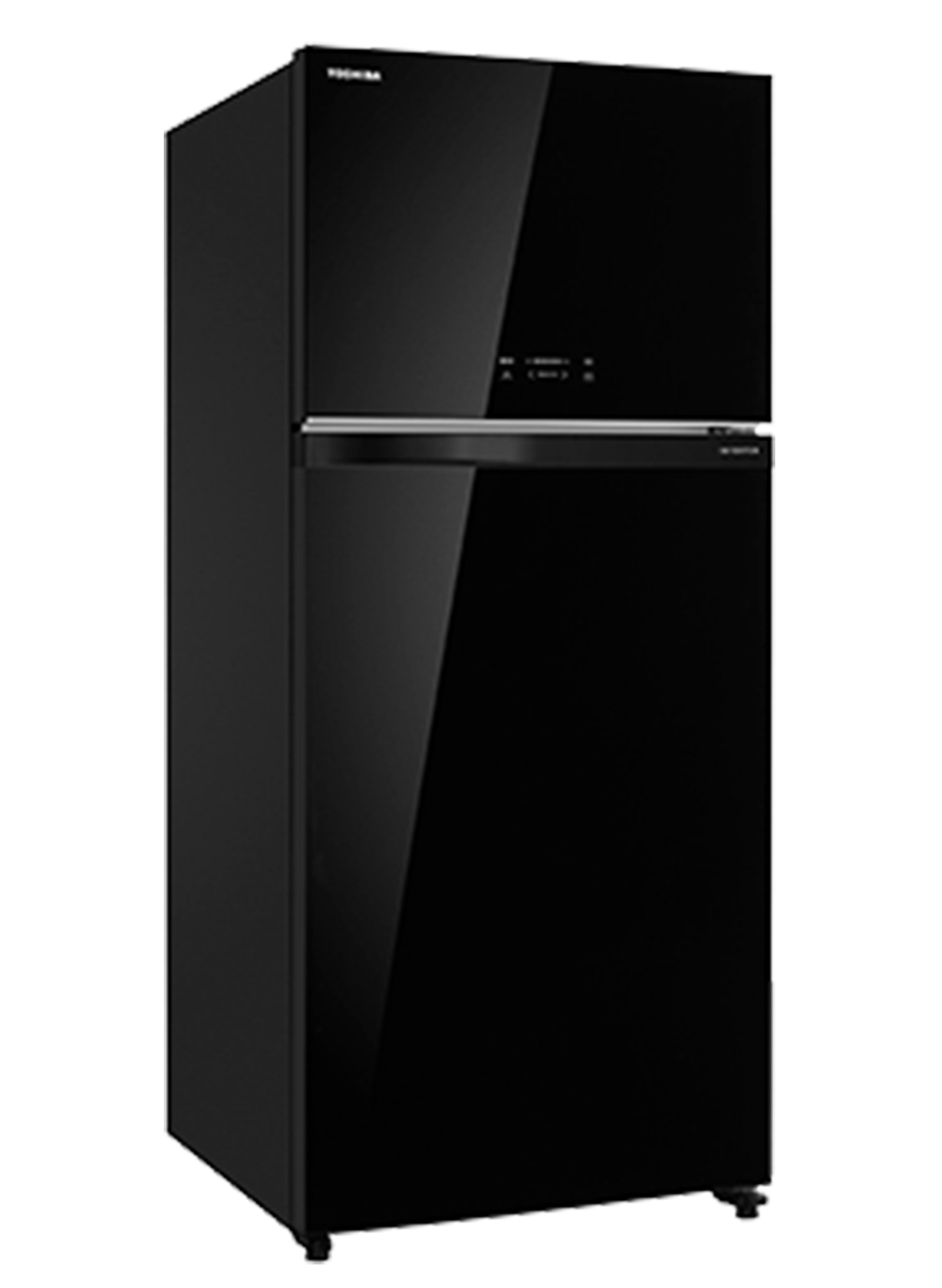Glass Door Refrigerator 608L Black Glass