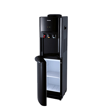 Top Load Water Dispenser Black Side View