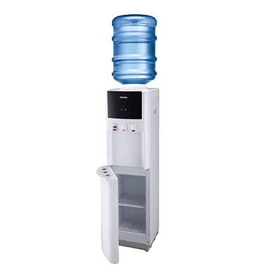Top Load Water Dispenser White Inside View
