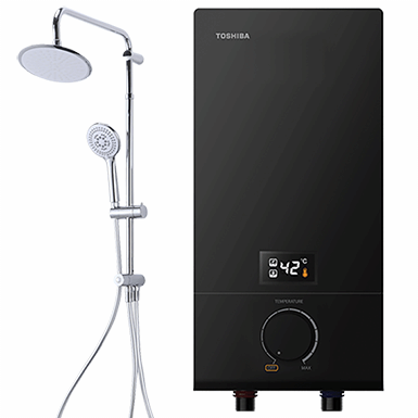 Instant Electric Water Heater (With Pump + Rain Shower)