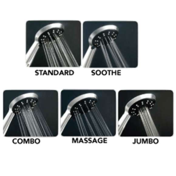 Different shower modes for a more pleasurable shower