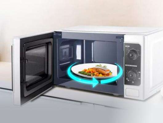 Introducing the new Toshiba Microwave Oven of 20L and 25L with the defrost  function, multi-level heating, easy-to-use control panel and 1 year  warranty., By Jamara Home