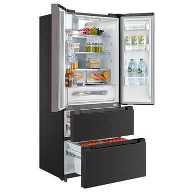 500L, French Door Refrigerator, Alloy Cooling Back, Dual Cooling, 3 Cycle