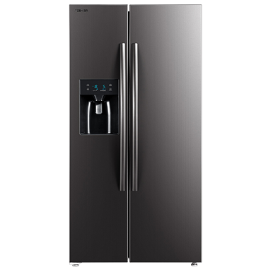 490L, Side By Side Refrigerator, 3-In-1 Auto Ice Maker, Dual Inverter, Alloy Cooling Back