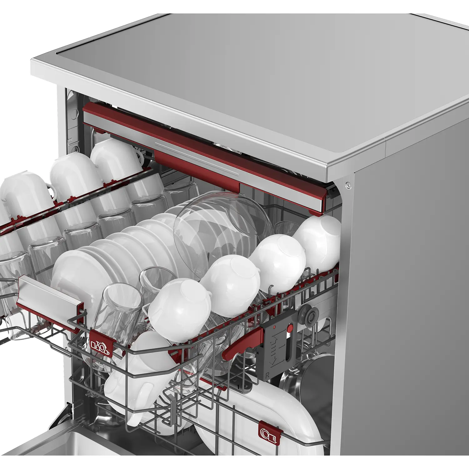 Free-Standing Dishwasher with 16 place setting