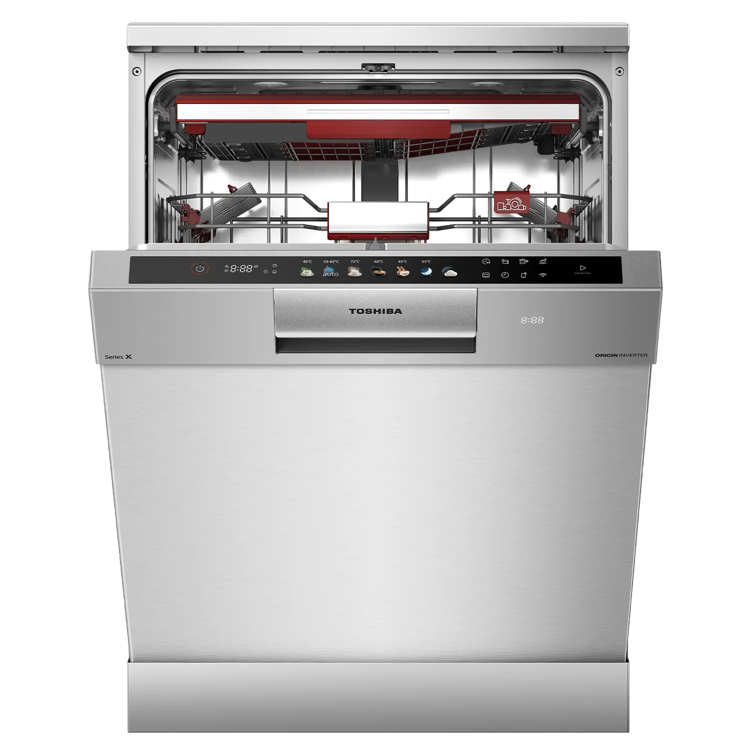 Free-Standing Dishwasher with 16 place setting