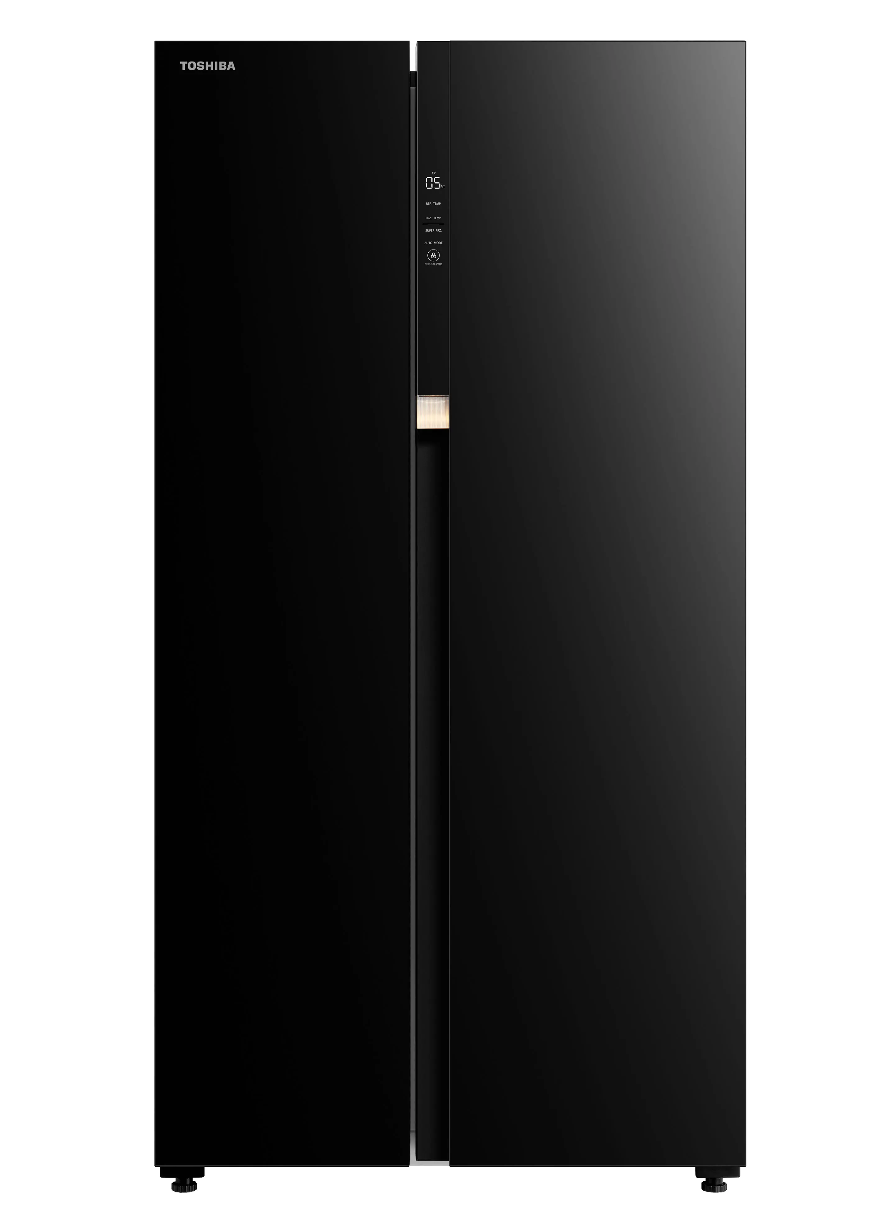 Toshiba Side by side refrigerator, Net 584L, 20.6 Cu.ft.