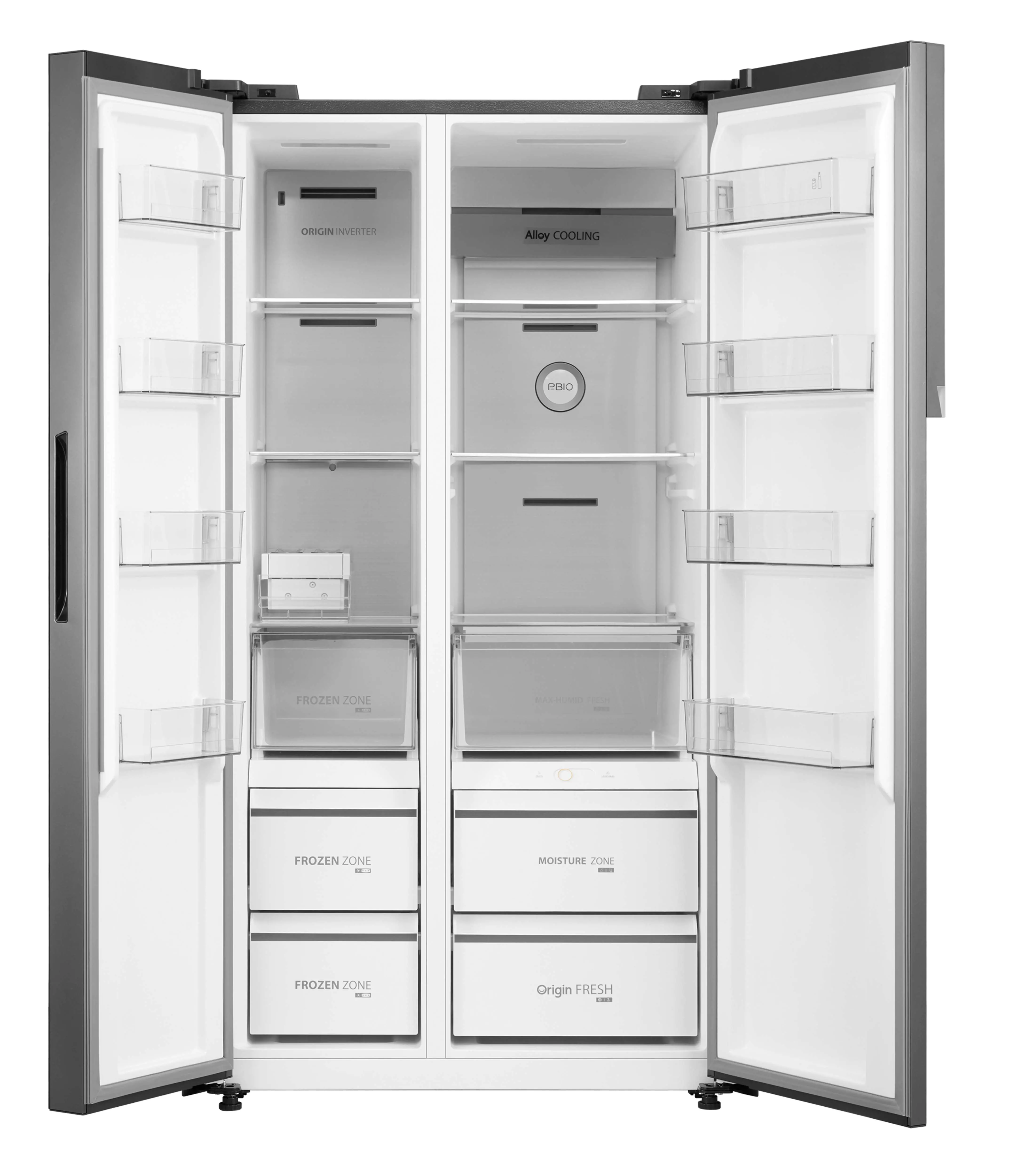 Toshiba Side by side refrigerator, Net 584L, 20.6 Cu.ft.