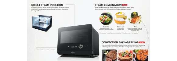 TOSHIBA Steaming Baking Oven All-in-One Machine 20L 110V-120V 1 each