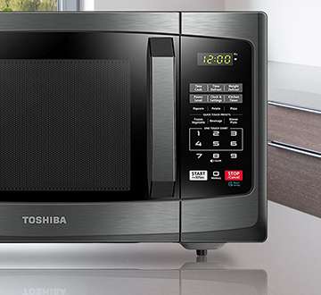 Toshiba 0.9 cu.ft. Stainless Steel Microwave
