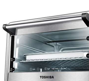 Toshiba MC25CEY-CHSS 6-Slice Convection Toaster Oven, Stainless Steel