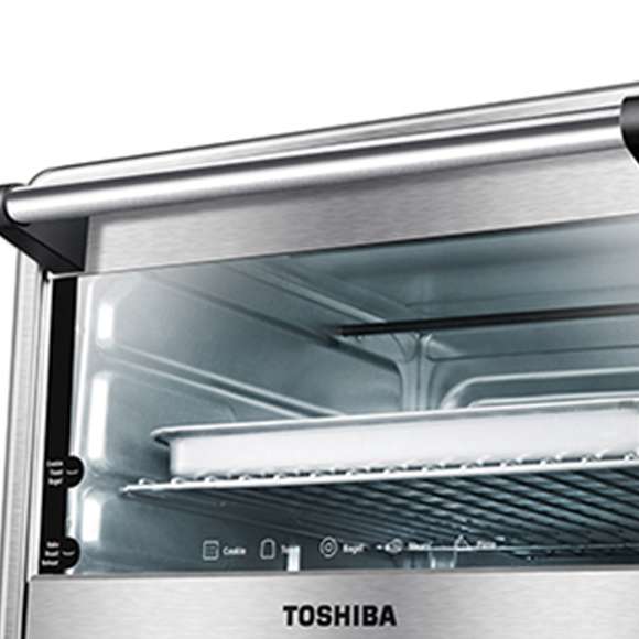 Toshiba TLAC25CZST Digital Convection Toaster Oven, Black Stainless 