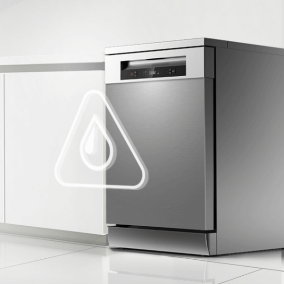 Система защиты от протечек воды обнаруживает и перекрывает все утечки воды, поддерживая чистоту на кухне.