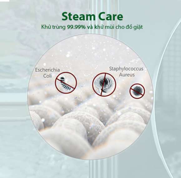 Công nghệ Steam Care làm mềm quần áo