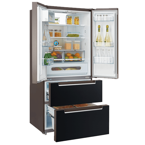 lec fridge freezer door